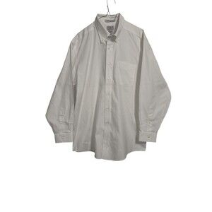 L.L.Bean Men's Wrinkle Resistant Pinpoint Oxford Shirt Traditional Fit 16 1/2-33